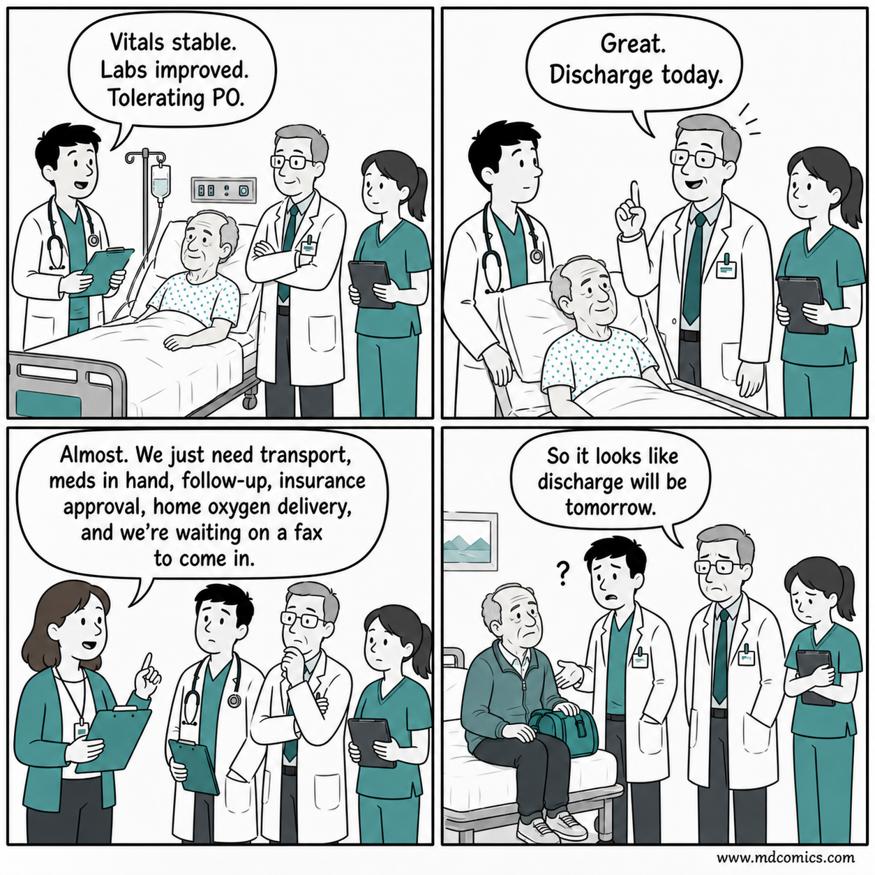 Stable for Discharge